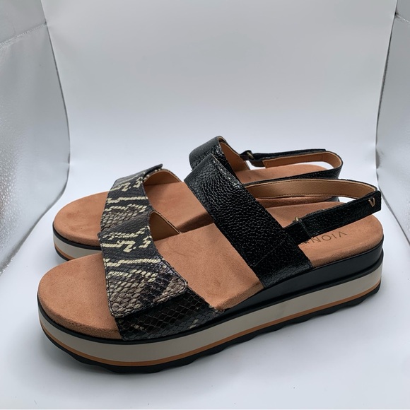 NWOB Vionic Brielle Snake Platform Sandal size 10 slingback 1191 - Picture 4 of 10